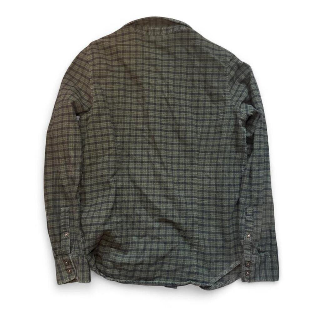 Patagonia VTG 2010s Men’s Green Black 90s Grunge Indie LS Flannel — MEDIUM - Picture 4 of 6